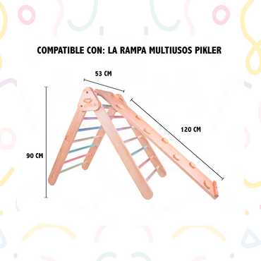 Triangulo Pikler de Madera - Plegable