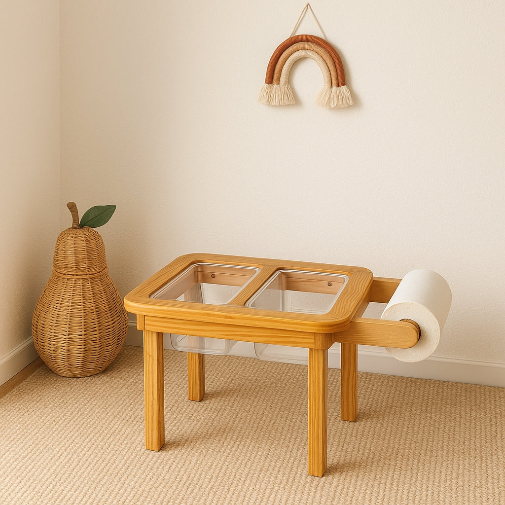 Mesa Sensorial de Madera