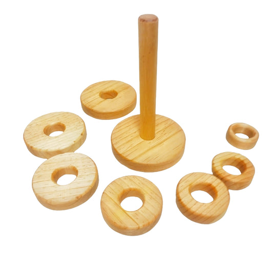Juego aros de madera