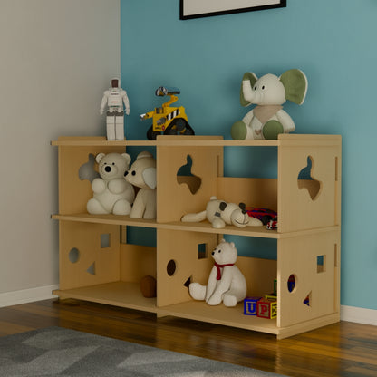 Juguetero Lineal de Madera