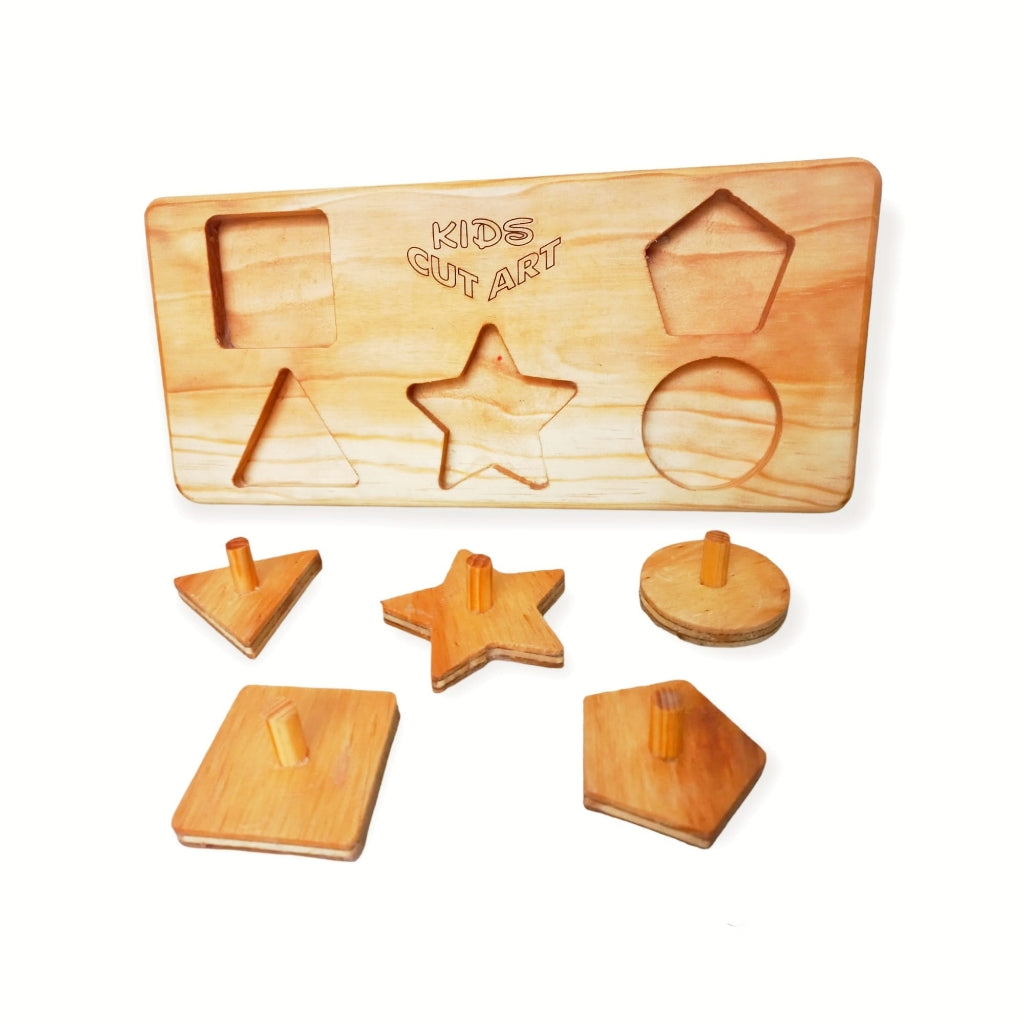 Rompecabezas Geometrico de madera