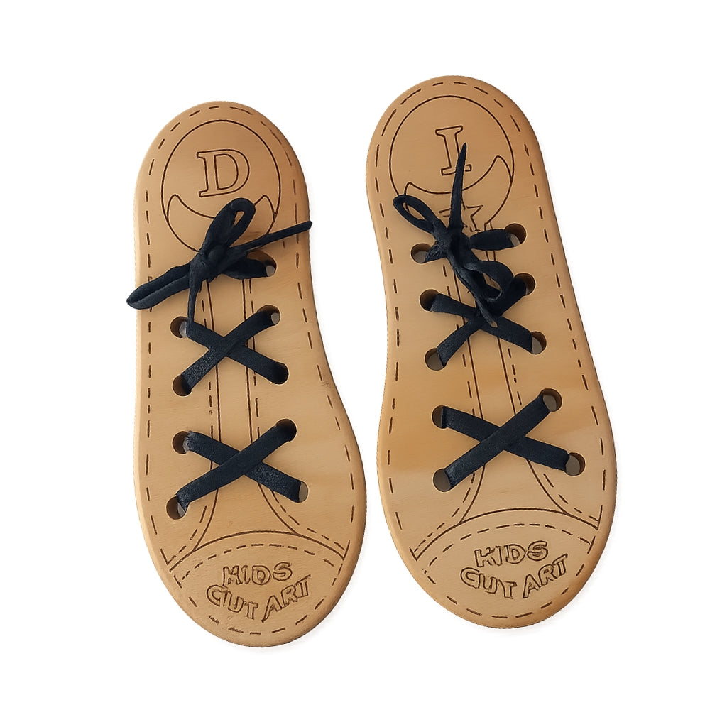 Zapato entrenador de madera