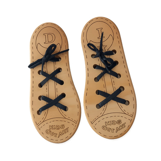 Zapato entrenador de madera